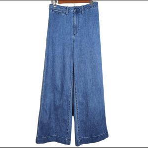 Madewell Emmett High Rise Wide Leg Jeans 28